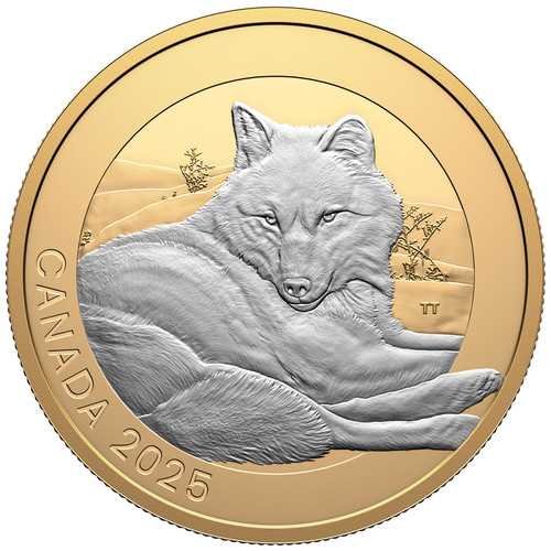 Silbermünze grauwolf - silbermünze, (3.)