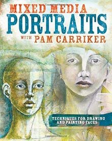 Mixed media portraits with - media, pam
