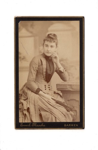 Cdv foto damenportrait - /, feine