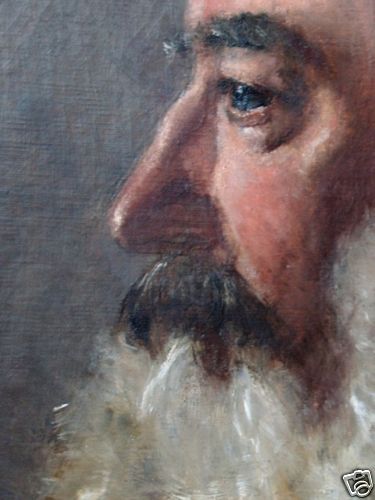 öl auf leinen herrenportrait - Öl,