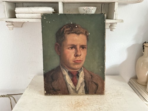 Altes gemälde portrait - portrait, 1946