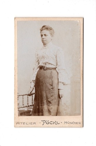 Cdv foto damenportrait feine - foto,