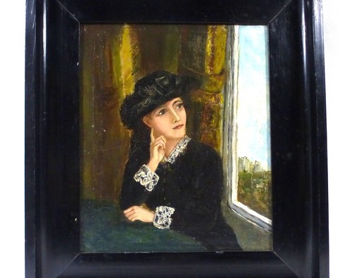 Feines gemälde dame portrait - feines,