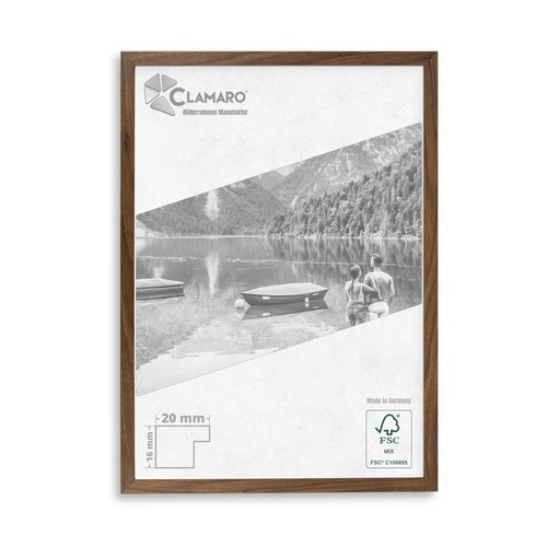 Bilderrahmen nussbaum - bilderrahmen,