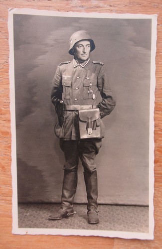 Altes portrait foto stahlhelm - altes,
