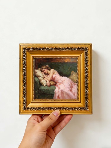 Schlafende dame portrait - schlafende,