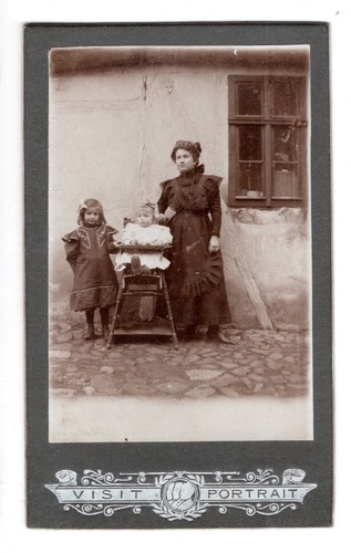 Cdv mutter mit kindern - cdv,