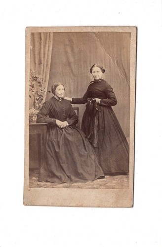 Cdv foto damenportrait feine - cdv, /
