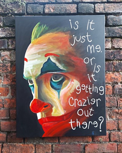 Joker portrait leinwandbild - joker,
