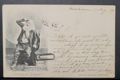 Briefkaart 1899 amsterdam den - briefkaart,