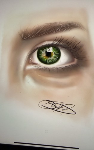 Digital augen portrait - digital,