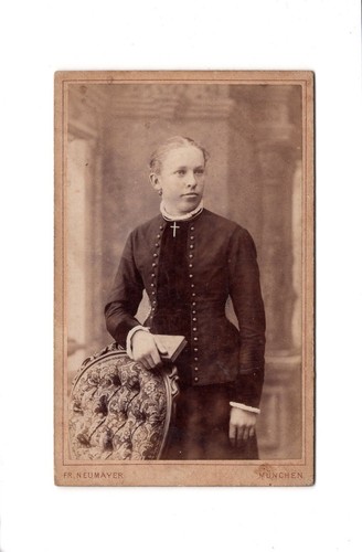 Cdv foto damenportrait feine - /,