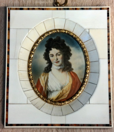 Lupenmalerei miniaturen dame - lupenmalerei,