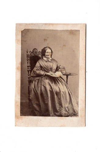 Cdv foto damenportrait feine - damenportrait,