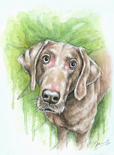 Original aquarell gemälde - aquarell,