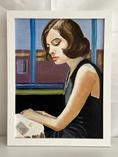 Frauenportrait öl auf - frauenportrait,