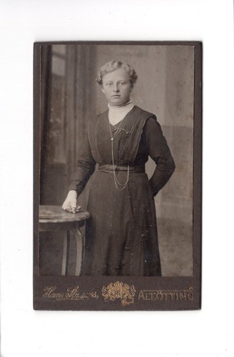 Cdv foto damenportrait feine - /,