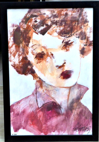 Portrait mädchen frau 40x60cm - mädchen,