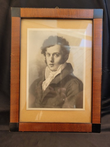 Uraltes schwarz weiss portrait - weiss,