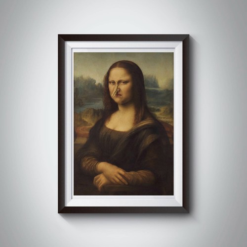 Lustige mona lisa - mona,