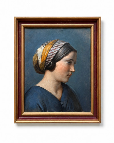 Schöner alter tisch - alter, portrait