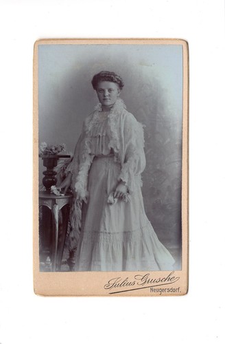 Cdv foto damenportrait - damenportrait, feine
