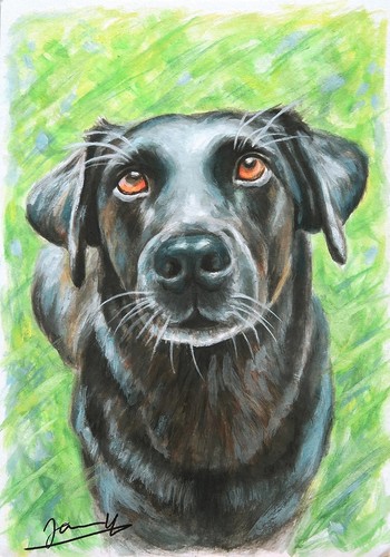 Original gouache gemälde - original,