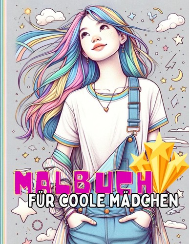 Malbuch mädchen jahre 50 - malbuch, 10