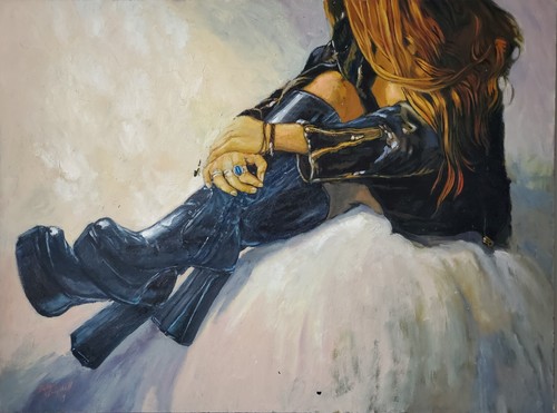 Gemälde acryl portrait - gemälde,