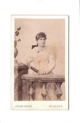 Cdv foto damenportrait feine - foto,