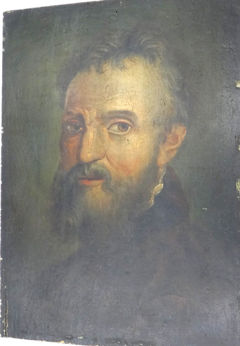 Portrait michelangelo öl - portrait, /